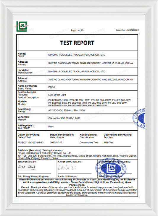 Ninghai Poda Electrical Appliance Co., Ltd.